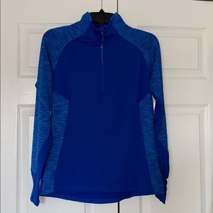 Long sleeve quarter zip work out sweatshirt